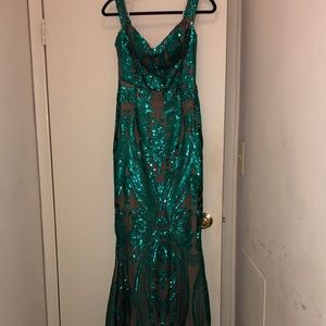 Green Sequin Dress